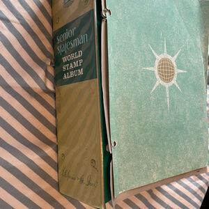 Senior Statesman World Stamp Album Vintage Stamp collection